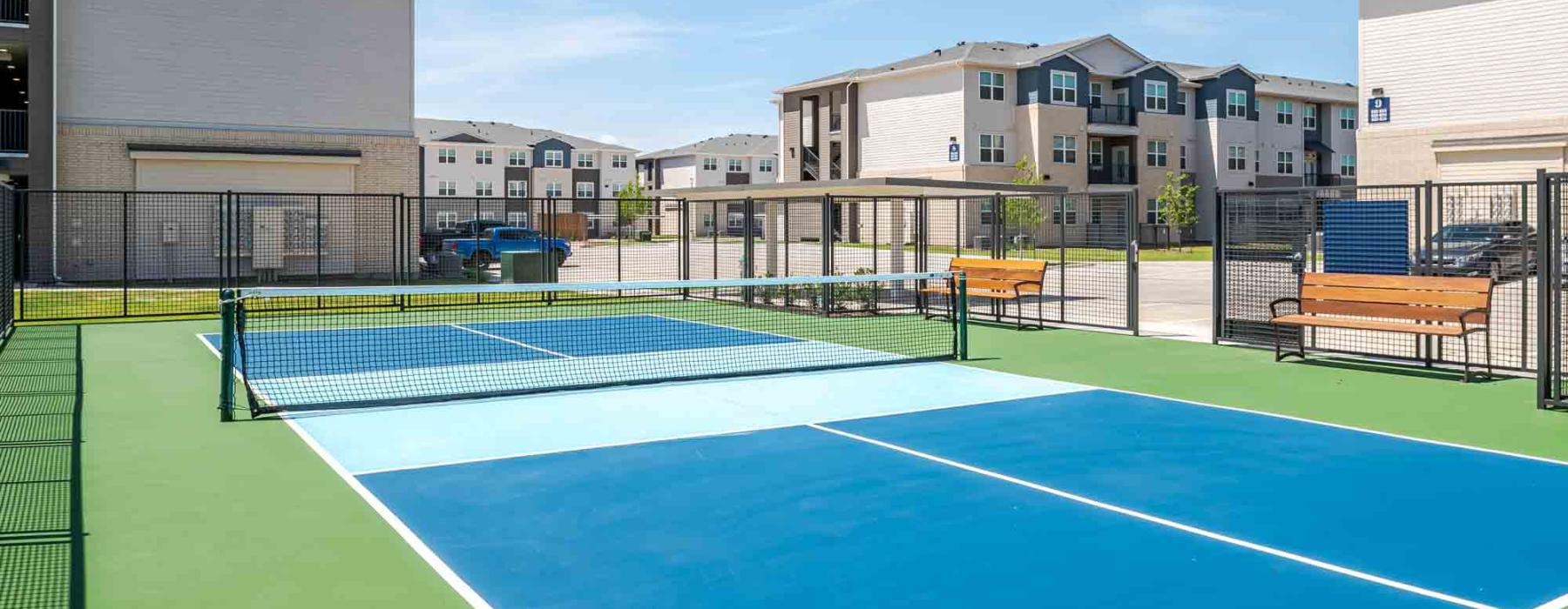 tennis courts with nearness to property