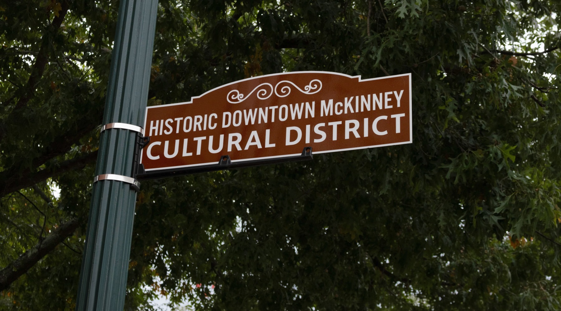 signage leading to the local downtown area
